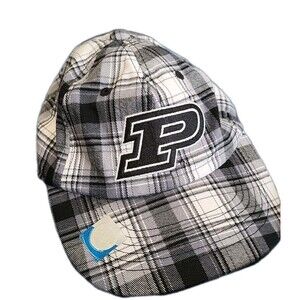 Purdue Boilermakers Hat Cap Strapback Captivating Headwear Silver Adjustable EUC